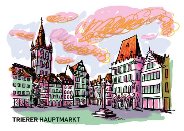 Trierer Hauptmarkt steipe st. gangolf marktkreuz