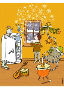 Weihnachtsgeschichte, Eiskristalle, Zauber, Weihnachten, Instrumente, Schlittschuh, Kühlschrank, Eis, Glitzer, Raureif