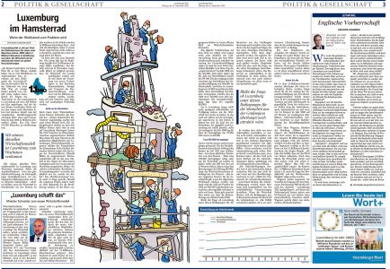 Baustelle, Luxemburg, Hausbau, Wohnen, Bevölkerungswachstum, Bevölkerungsexplosien, Bauarbeiter, Turmbau Babel