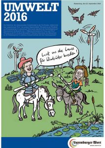 Windrad, Windenergie, Solarenergie, Frösche, Fledermaus, Don Quijote, Luxemburg, Energiewende