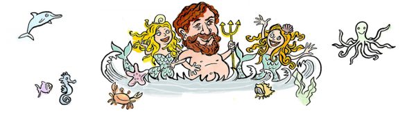 Komponist, Claude Debussy, La mer, komponist, Meerjungfrau, Poseidon