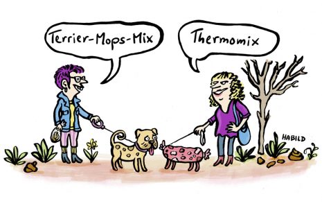 Hunde Gassi Frauchen Thermomix Mischling Hund Hundescheiße