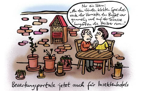 Insektenhotel Bewertung Sterne Kritik Hotel Zimmer Service Terrasse Bienen