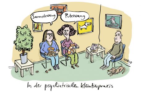 Haustiere Tierarzt Praxis Wartezimmer Psychiater