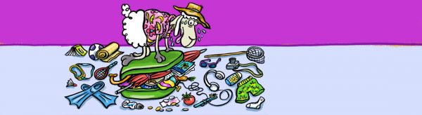 Kofferpacken Urlaub Elvis Schaf BR Klassik