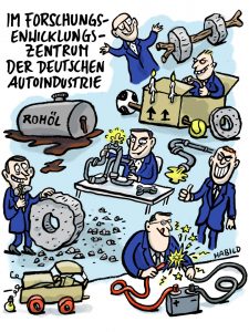 Forschungsentwicklungszentrum Zukunft Forschung Technik Automobilindustrie Autoindustrie Ingenieur Entwicklung Technik Kurzschluss Steinzeit Rückschritt Kartell Autokartell Automanager