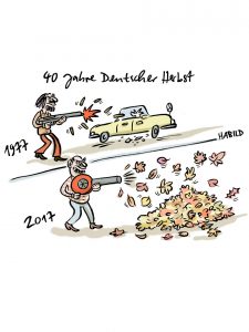 deutscher herbst, laubbläser, raf, terrorismus, rote armee fraktion, 70er jahre, herbst laub, blätter