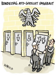 Afd Bundestag, Umbau, Bundesadler, Toiletten, Rechtsruck, Nazis