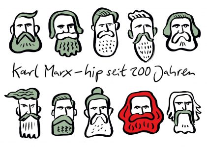 Karl Marx Trier Hipster hip Bart Bärte cool