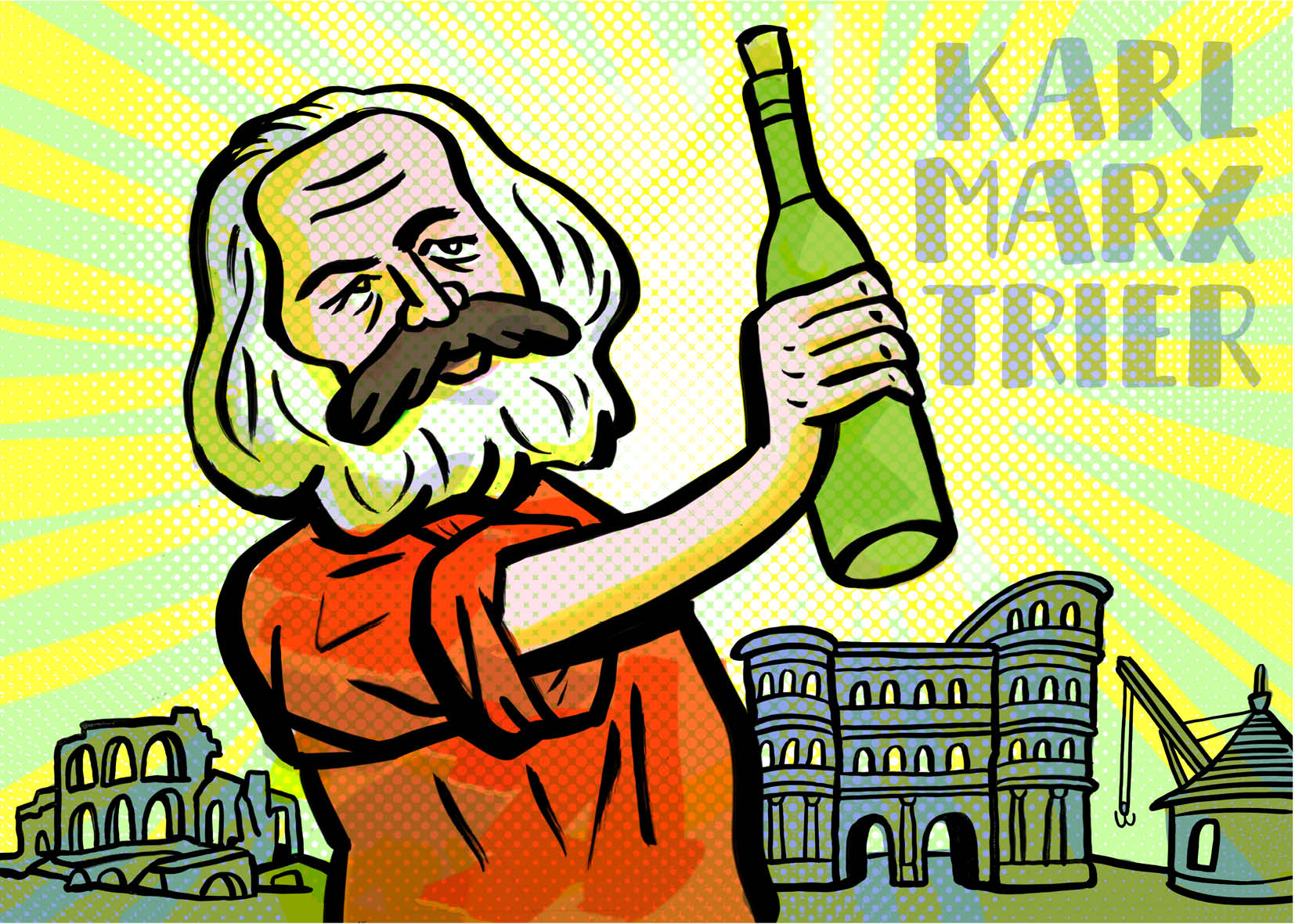 DIN A1 Poster/ Plakat Karl Marx Portrait *5.Mai 1918 in Trier 