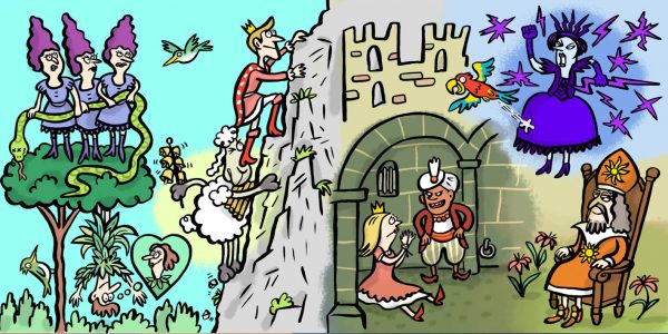 Elvis und die zauberflöte wolfgang amadeus mozart prinz tamino tamina papageno papagena königin der nacht elvis schaf kinder oper glockenspiel drei damen schlange musik deutsche grammophon