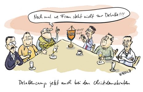 Debattencamp SPD CDU Frauenquote Gleichberechtigung Debatte Annegret Kamp-Karrenbauer Parteivorsitz Merkel Nachfolge Männerbund