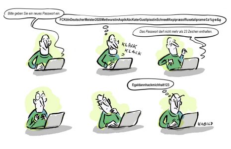 Passwort neu Hacker ändern hacken Sicherheit Netzsicherheit Schutz Passwortschutz