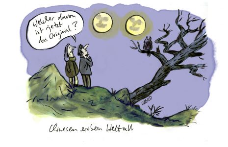 mond china raumfahrt fälschung kopie raubkopie industriespionage vollmond landschaft original fälschung