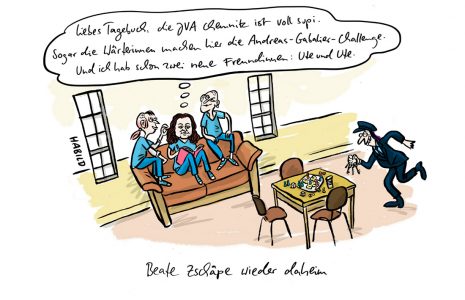 beate zschäpe jva chemnitz sachsen gefängnis knast vollzug justiz andreas gabalier challenge nazi hakenkreuz wärter insassen nsu skinhead faschismus