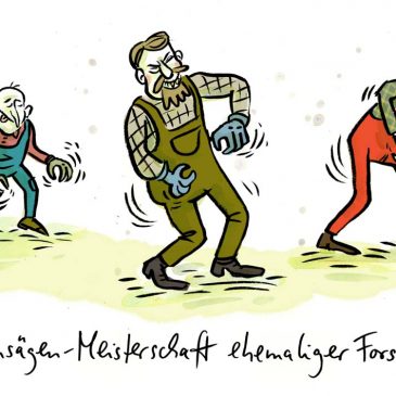 Kettensäge, Luftgitarre, Waldarbeiter, Förster, Waldsterben, Wettbewerb, Forstarbeiter, Wald, Forst, Klimawandel , habild