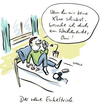 corona, social distancing, familie, enkel, großeltern, besuch, xbox,