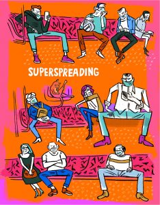 Corona, pandemie, covid-19, virus, männer, manspreading, superspreader, u-bahn, bahn, öpnv, masken, social distancing, distanz, nähe