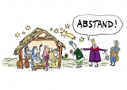 Weihnachten, heilige drei könige, krippe, maria, josef, heiligabend, weihnachtskrippe, corona, abstand, covid 19, social distancing, Weihnachtskarte,