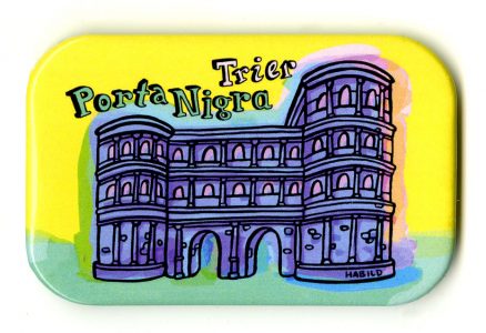 magnet, trier, porta nigra, kühlschrankmagnet, souvenir