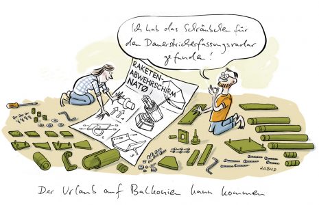 Raketenabwehrschirm, Nato, Ikea, Bausatz, Balkonien, Sicherheit, Urlaub, Sonnenschirm,