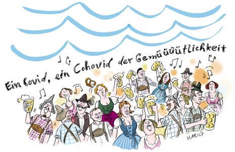 corona, covid, wiesn, super spreading, bierzelt, pademie, endemie