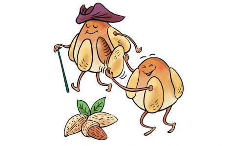 Bethmännchen, Mandel, Gebäck, Cartoon