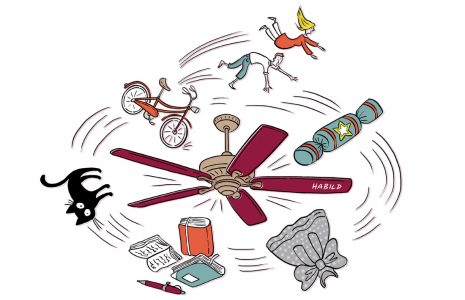 Ventilator, Illustration, Geschichte, Fantasie, Erinnerung, schwarze Katze