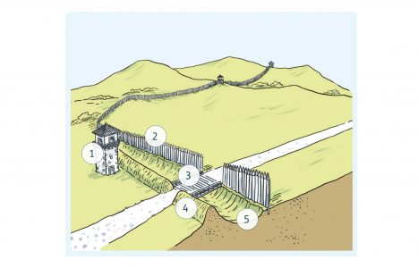 Schulheft, Frankfurt, Schulbuch Illustration, Grafik, Zeichnung, Kinder, Sachunterricht, Kinderillustration, Wissen, Stadt, Hessen, Frankfurt, Römer, Geschichte, Siedlung, Stadtentwicklung, Limes, Römersiedung