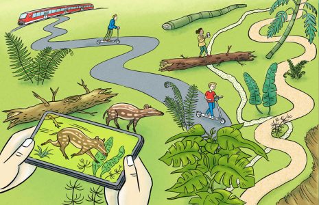 Augmented Reality, Erlebnis, Parcours, Urzeit