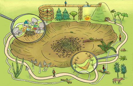 Augmented Reality, Erlebnis, Parcours, Ausgrabung, Welterbe, Urzeit