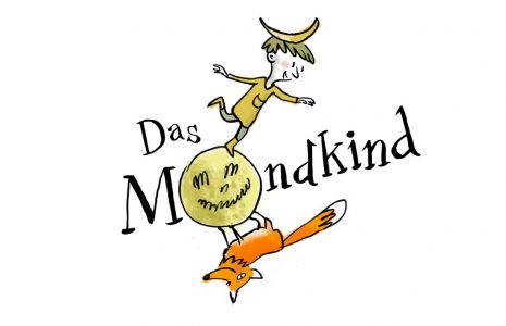 Illustration, Kinderbuch, Zeichnung für Kinder, Kinderillustration, Mond, Fuchs, Mondkind, Titelillu