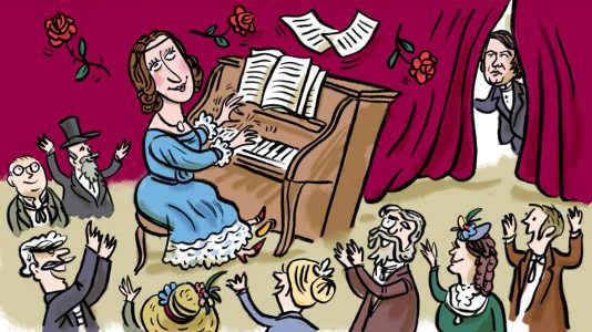 klassik, klassische musik, illustration, komponisten, porträt, portait, musik, karikatur, cartoon, komponist, komponistin,