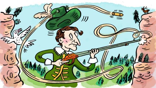 klassik, klassische musik, illustration, freischütz, komponisten, porträt, portait, musik, karikatur, cartoon, komponist,