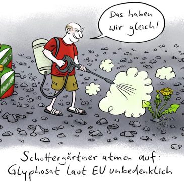 Glyphosat, Schottergärner, Schottergarten, Roundup