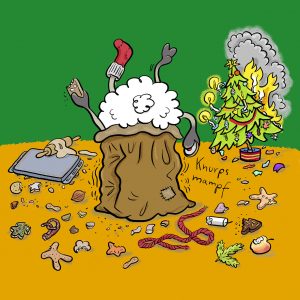 Weihnachten, Nikolaus, Sack, Baum, brennend, Plätzchen, Advent