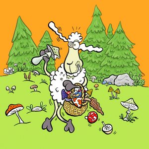 Elvis, Schaf, Pilze, Sammeln, Giftpilz, Wald