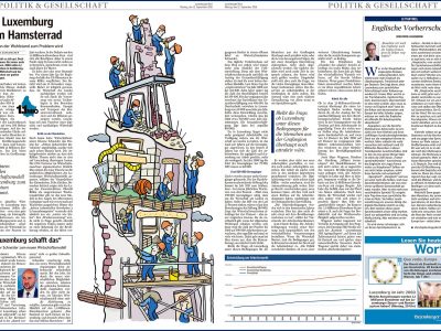 Baustelle, Luxemburg, Hausbau, Wohnen, Bevölkerungswachstum, Bevölkerungsexplosien, Bauarbeiter, Turmbau Babel