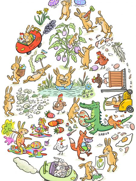 Ostern, Hase, Osterhase, Eier, Osterei, Hühner, Hennen, Lamm, Osterlamm, Bemalen