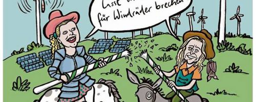 Windrad, Windenergie, Solarenergie, Frösche, Fledermaus, Don Quijote, Luxemburg, Energiewende