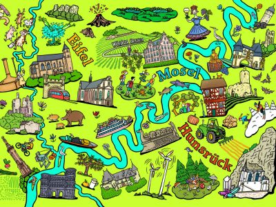 Mosel, Hunsrück, Eifel, Region, Trier, Rheinland-Pfalz, Tourismus