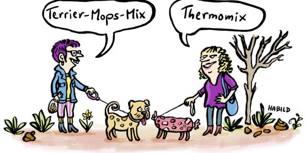 Hunde Gassi Frauchen Thermomix Mischling Hund Hundescheiße