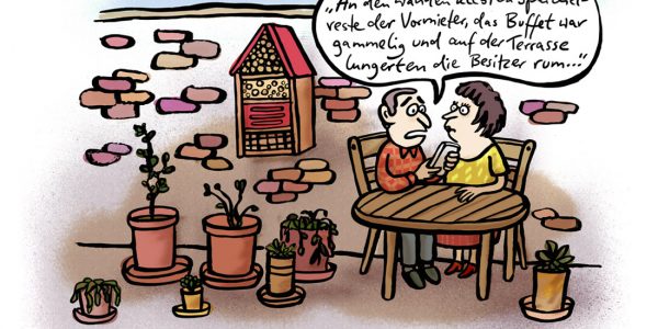Insektenhotel Bewertung Sterne Kritik Hotel Zimmer Service Terrasse Bienen