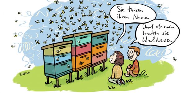 Bienen Waldorfschule Bienenstock Honig Kerzen Wachs Eurythmie
