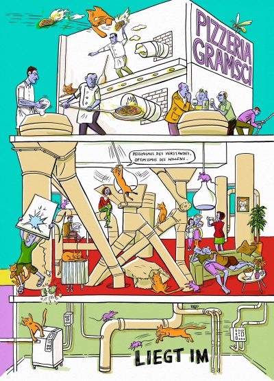 Schöner Wohnen Hafen Trier, Zeitenwende, Monster, Binnenhafen, Gramsci, Pizzeria, Loft, neues Wohnen, Gentrifizierung, Heizungskeller