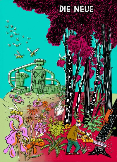 Sweetie Hafen Trier, Zeitenwende, Monster, Binnenhafen, Gramsci,Sprungturm, Schotter, Bienen, Bienenstock, Natur, Blumen, Baumfäller