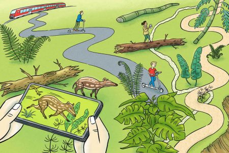 Augmented Reality, Erlebnis, Parcours, Urzeit