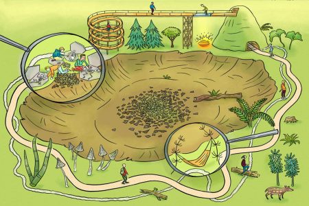 Augmented Reality, Erlebnis, Parcours, Ausgrabung, Welterbe, Urzeit