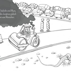 Eidechse, Ausmalbuch, Naturschutz, Reptilien, Echse, Kinderbuch, Natur, heimische Tiere, bedrohte Tiere, Mauereidechse, bedrohter Lebensraum
