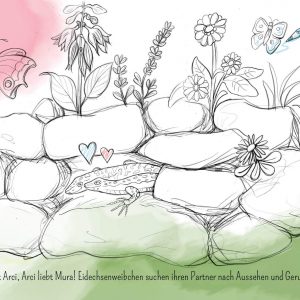 Eidechse, Ausmalbuch, Naturschutz, Reptilien, Echse, Kinderbuch, Natur, heimische Tiere, bedrohte Tiere, Mauereidechse